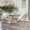 Flash Furniture Lourdes French Bistro 31.5in. Table, White and Gray PE Rattan, Glass Top w/2 Stack Chairs - Natural SDA-AD641012-80-2001-F-WHGY-NAT-GG - alternate 7